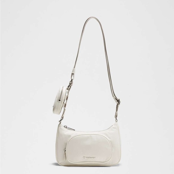 Crossbody Bag with Nano Pouch - Bone - Picture 4 of 10